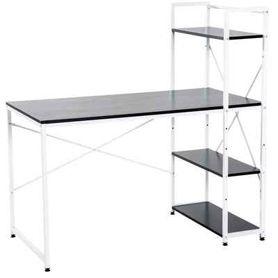 Computer Workstation Metal Frame- White/ Black 