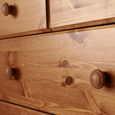 Copenhagen Pine 2+3 Deep Drawer Chest