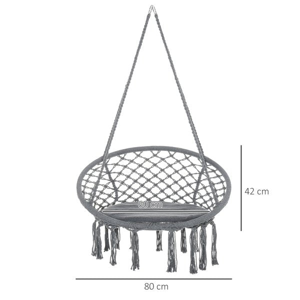 Hanging Chair Swing Hammock With Backrest