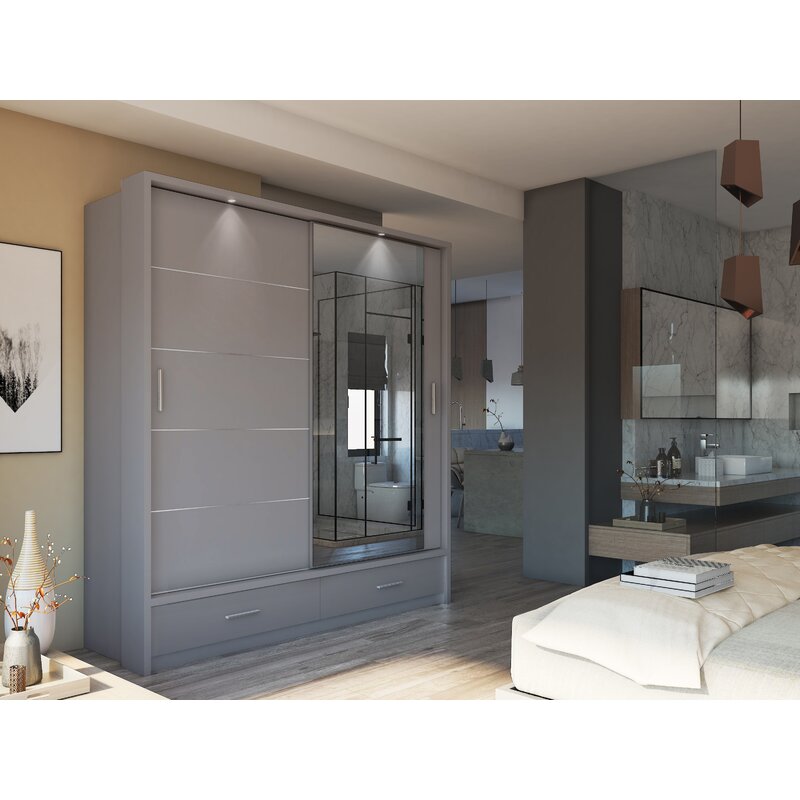 Regni 2 sales door sliding wardrobe