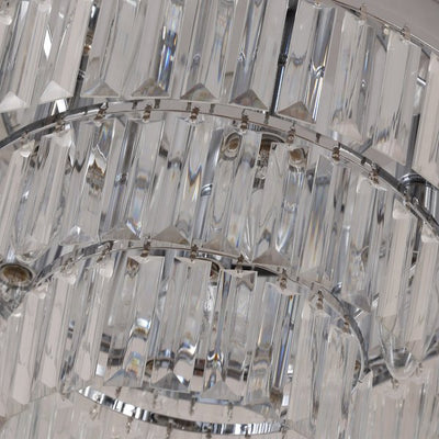 Crystal Ceiling Light Chandelier, For Hallways, Dining Room, Living Room - Transparent