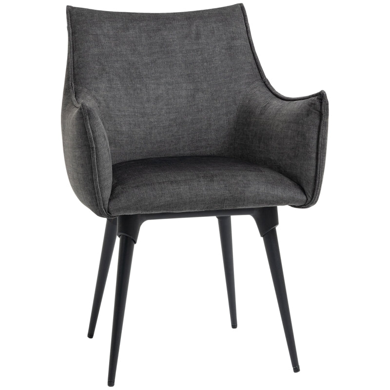 Accent Chairs For Living Room, Dark Grey