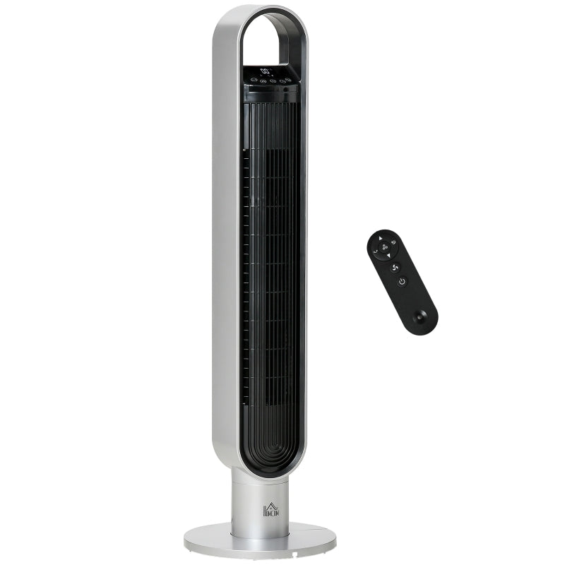 39 Anion Freestanding Tower Fan Cooling , Silver