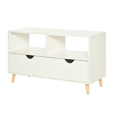 TV Stand Cabinet For TVs Up To 42, White