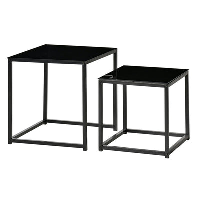 Nest Of 2 Side Tables, Office, Black