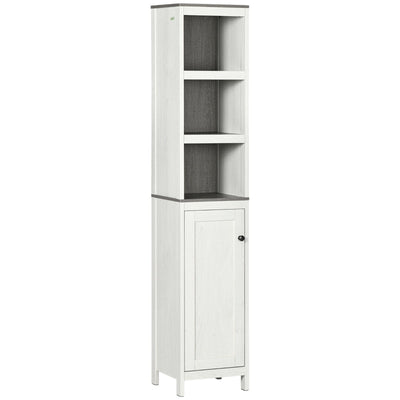 Slimline Bathroom Storage, Antique White