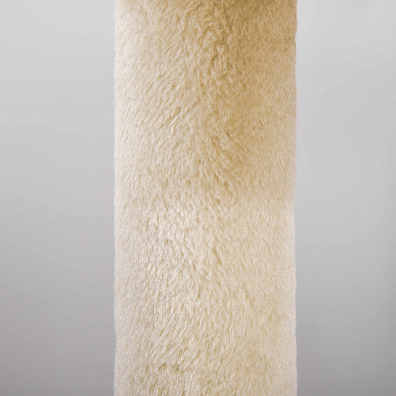 Pawhut Cat Tree Tower Scratching Post with Sisal Pet Activity Centre Beige 48 x 48 x 104cm