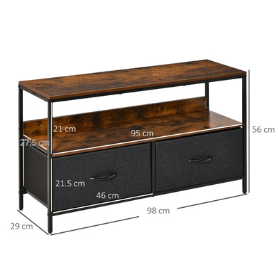 TV Cabinet For 47-inch TVs Rustic Brown