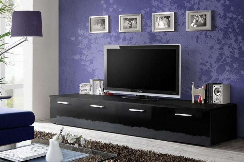 Gabison TV Cabinet in Black Gloss