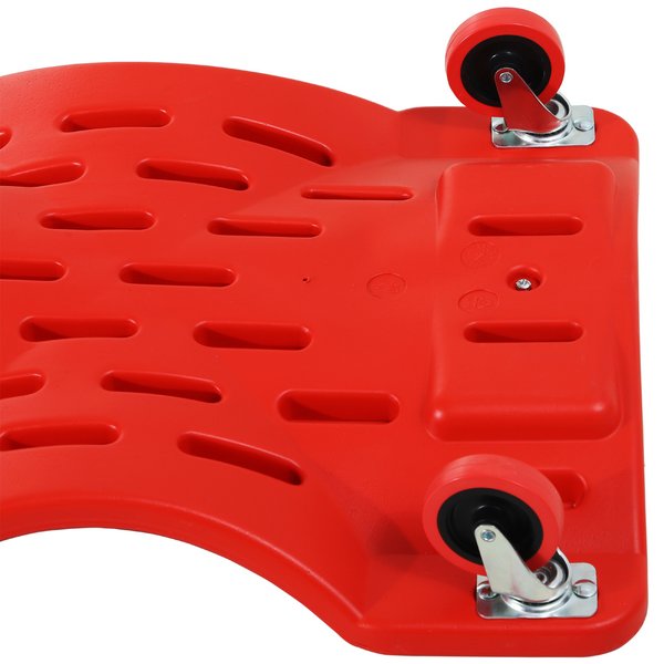 Mechanic Vehicle Creeper W/ Wheels Under Car Repair - Red