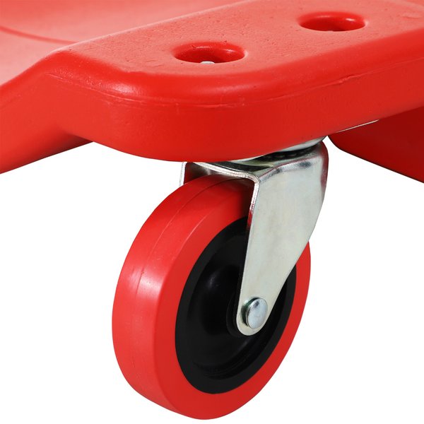 Mechanic Vehicle Creeper W/ Wheels Under Car Repair - Red