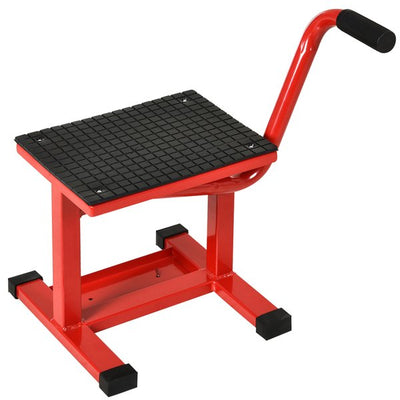 Steel Manual Repair Motorcycle Lift - Red