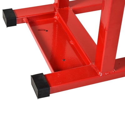 Steel Manual Repair Motorcycle Lift - Red