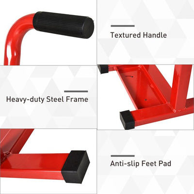 Steel Manual Repair Motorcycle Lift - Red