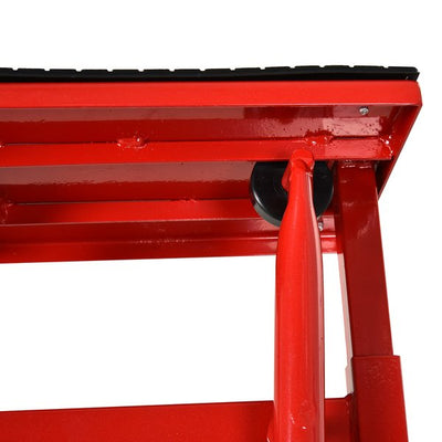 Steel Manual Repair Motorcycle Lift - Red