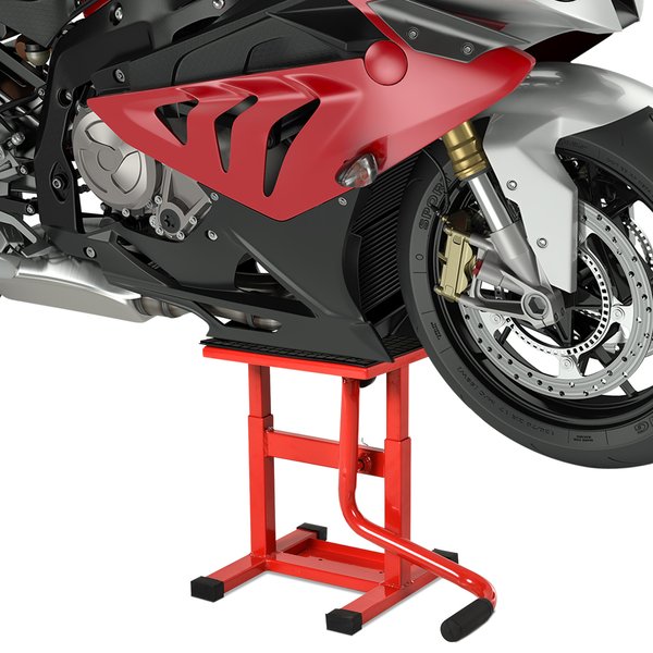 Steel Manual Repair Motorcycle Lift - Red