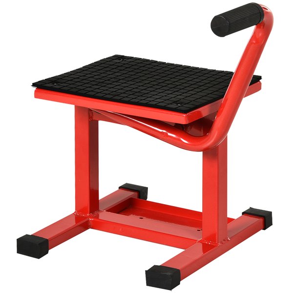 Steel Manual Repair Motorcycle Lift - Red