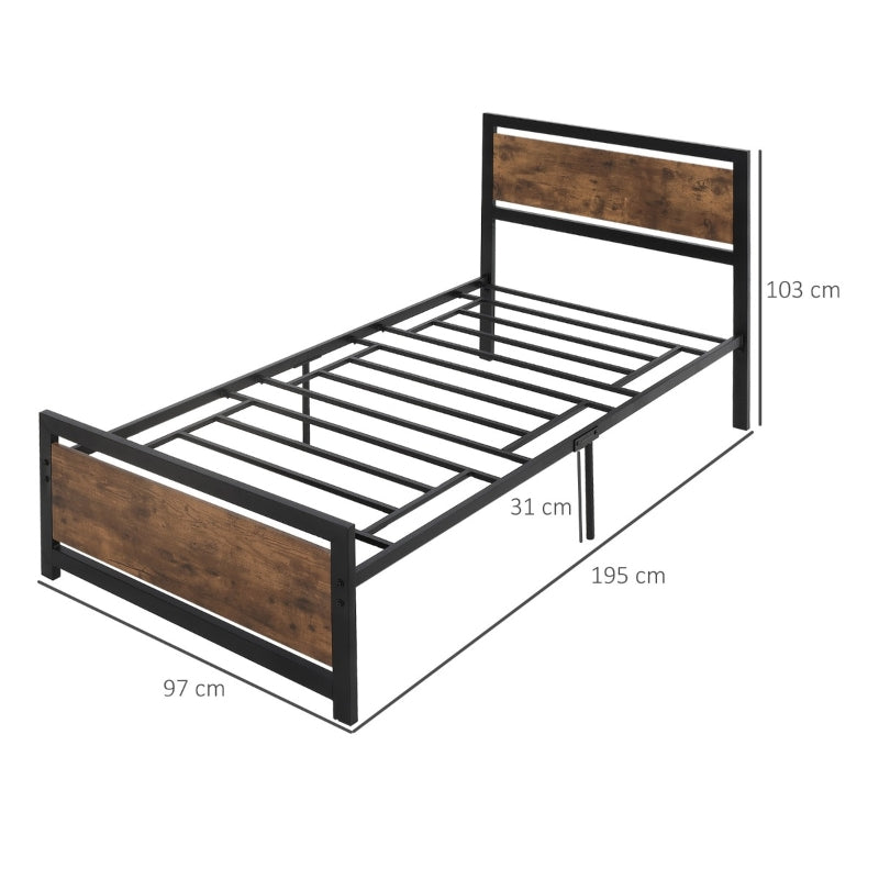 Single Size Metal Bed Frame