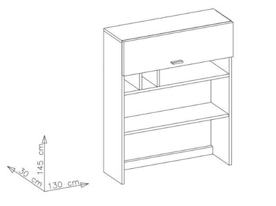 Panel de pared Davos D5 para mueble de TV