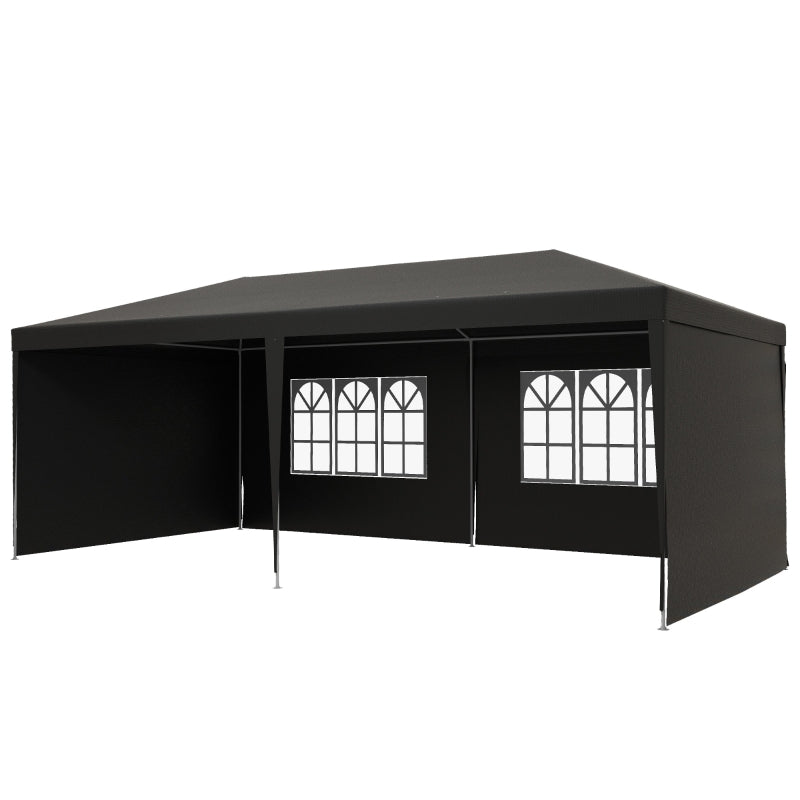 6 X 3m Half-Open Garden Gazebo