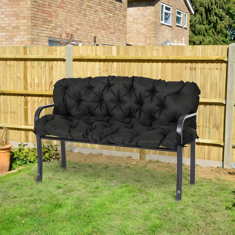 3 Seater Bench Cushion- Black