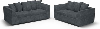 DYLAN 3+2 SEATER SOFA IN JUMBO CORD GREY