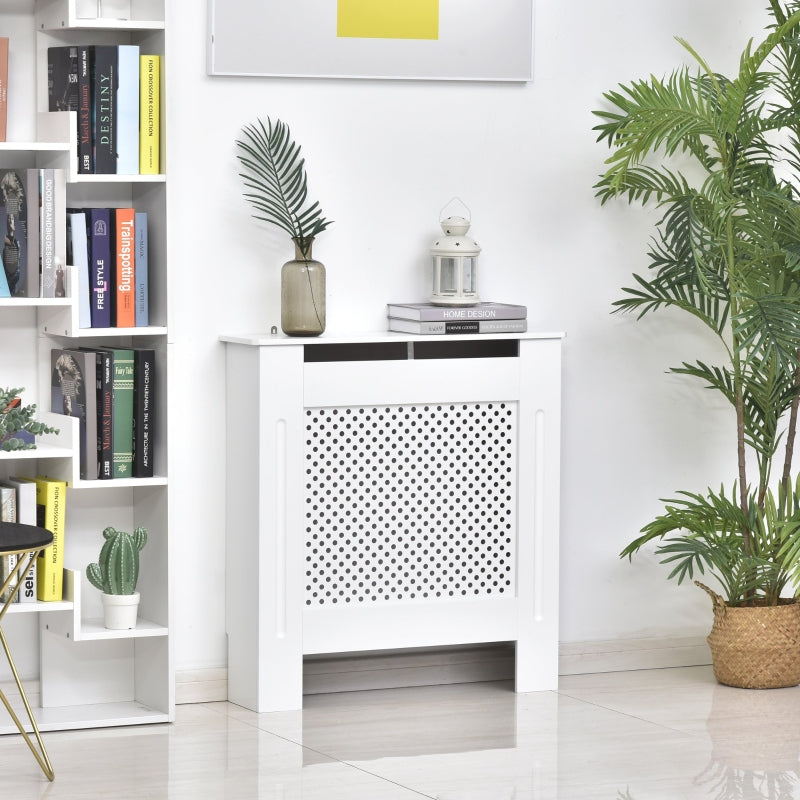 Small MDF Wood Radiator Cover -White