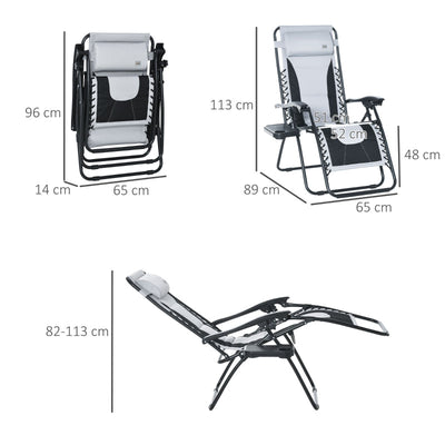 Zero Gravity Chair- Light Grey