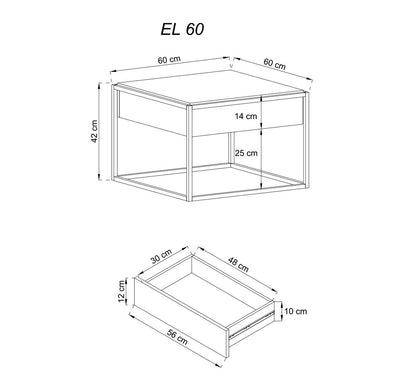 Terni Coffee Table with Drawer