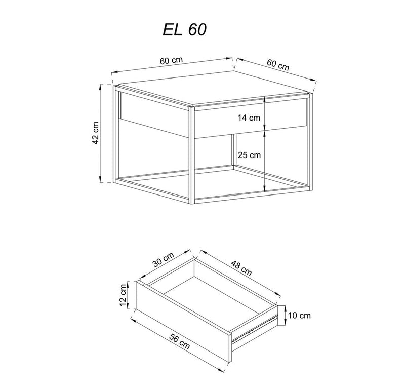 Terni Coffee Table with Drawer