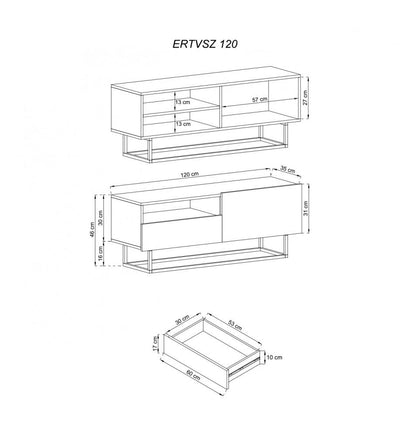 Terni TV Cabinet with Drawer