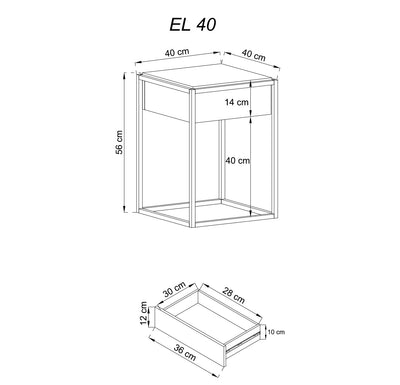 Enjoy Side Table with Drawer