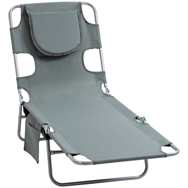 Beach Chaise Lounge -Grey