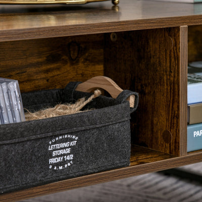 Extendable Coffee Table Lift Top Desk - Brown