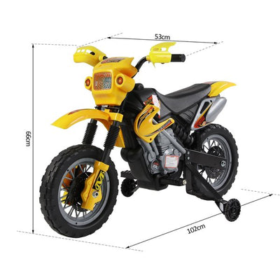 Electric Motorcycle For Kids Ride On Toys - Yellow