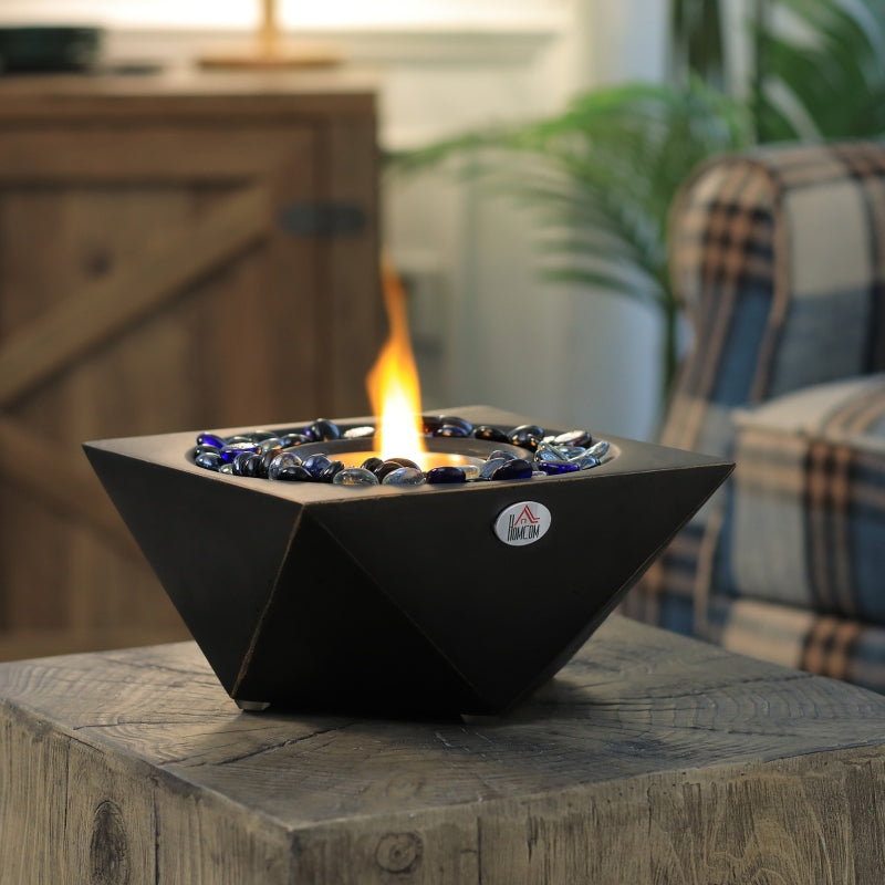 Portable Tabletop Fireplace Black