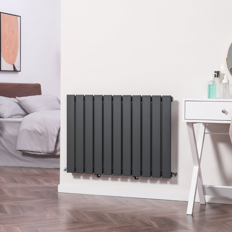 Single Panel Vertical Designer Radiator, Grey