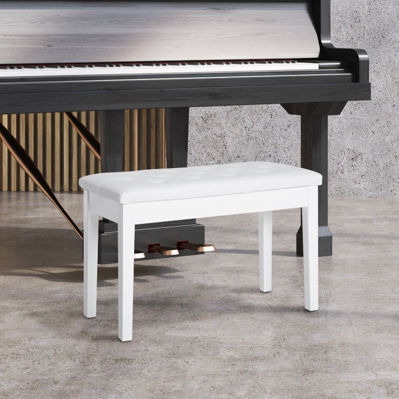 PU Leather Upholstered Piano Stool Makeup Bench