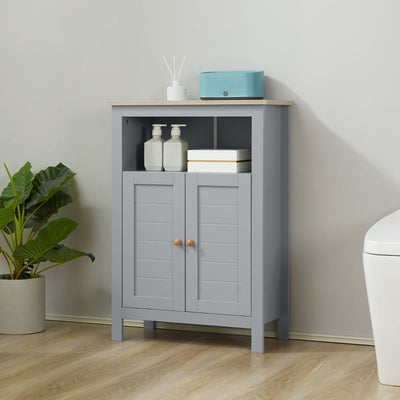 Bathroom Floor Cabinet, Living Grey