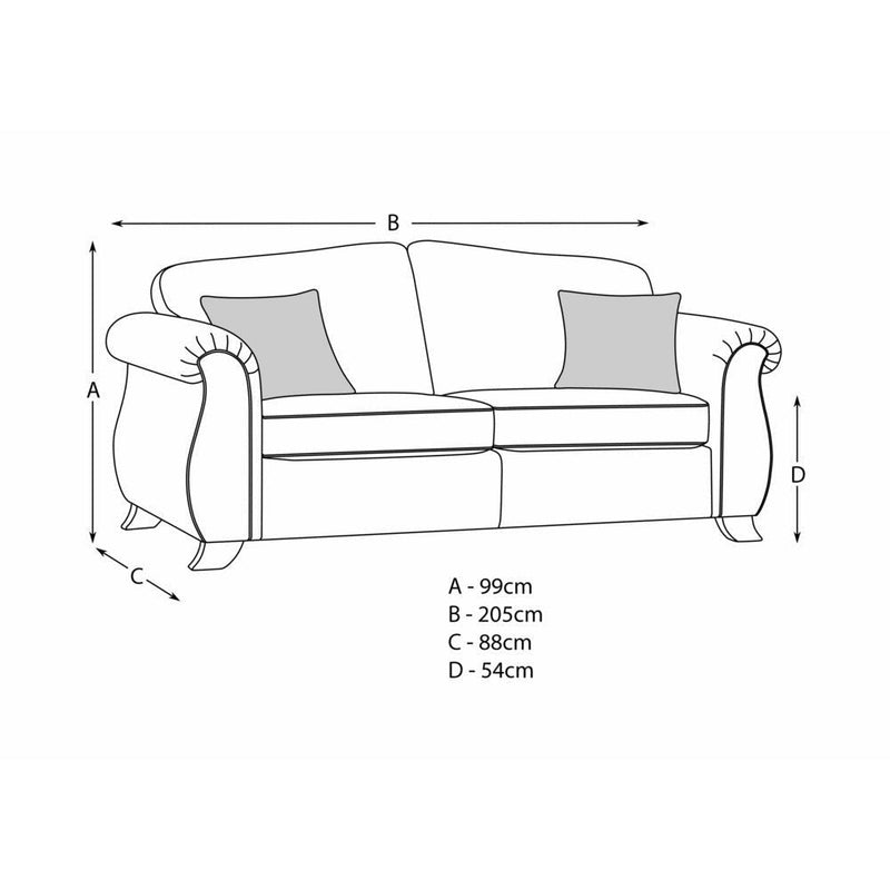 Fairhurst Soft Textured 2 & 3 Seater Sofa Set