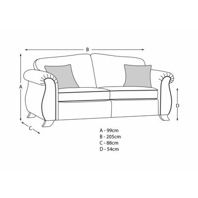 Fairhurst Soft Textured 2 & 3 Seater Sofa Set