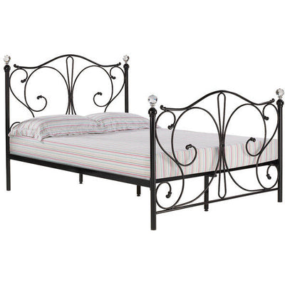 Florence Black Metal Double Bed