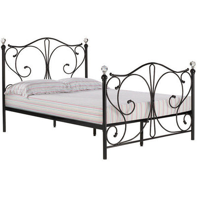 Florence Black Metal Kingsize Bed