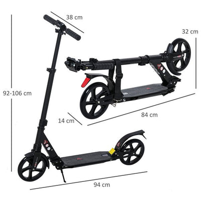 Patinete de juguete plegable de aluminio para adultos y adolescentes con freno de pie 