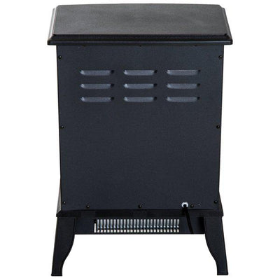 Freestanding Electric Fireplace Heater, 1000W/2000W - Black