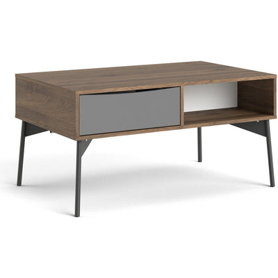 Freya Walnut 1 Drawer Coffee Table