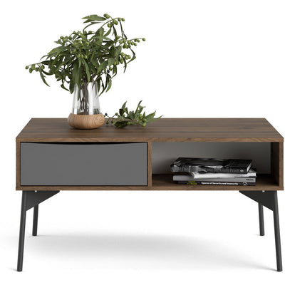 Freya Walnut 1 Drawer Coffee Table