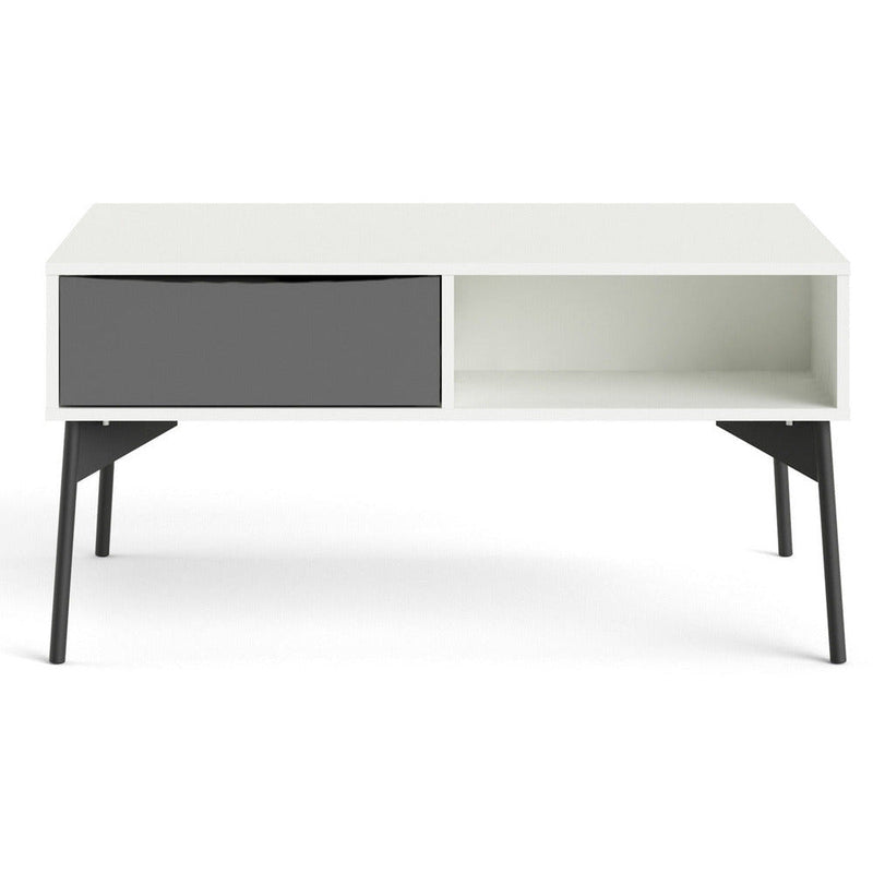 Freya White 1 Drawer Coffee Table