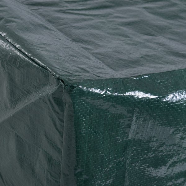 235Lx190Wx90H Cm. Furniture PE Cover - Dark Green