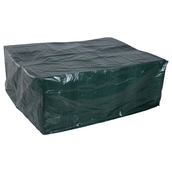 235Lx190Wx90H Cm. Furniture PE Cover - Dark Green